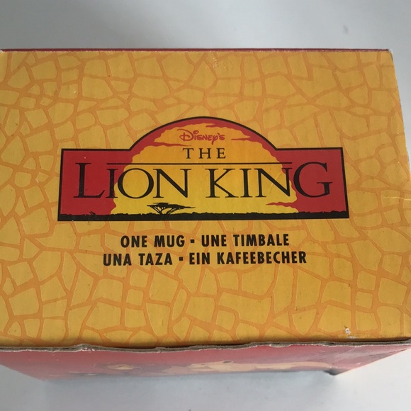 DISNEY STORE EXCLUSIVE VTG 90’s NWT THE LION KING COLLECTIBLE MUG & ORIGINAL BOX - Picture 5 of 8